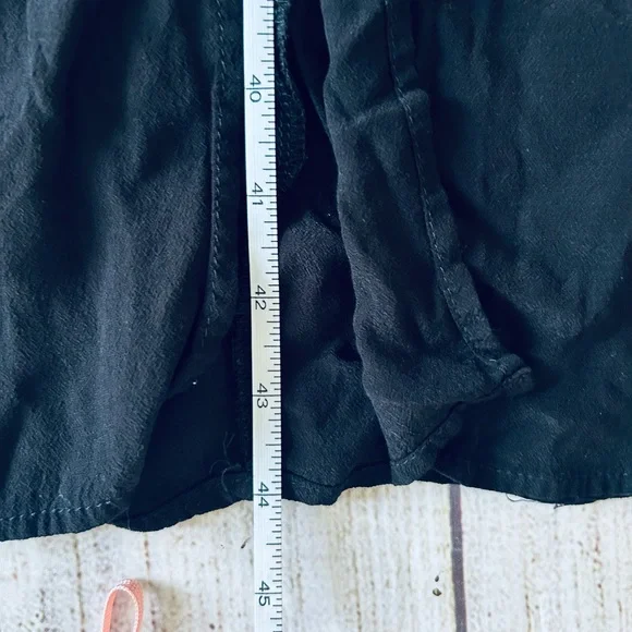 Wild Honey Black Square Neck Open Tie Smocked Back Sleeveless Maxi Dress Size M - Picture 15 of 15